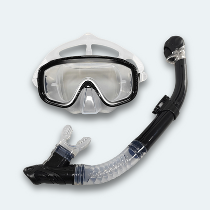 Masque de plongée avec tuba Adulte en verre trempé
