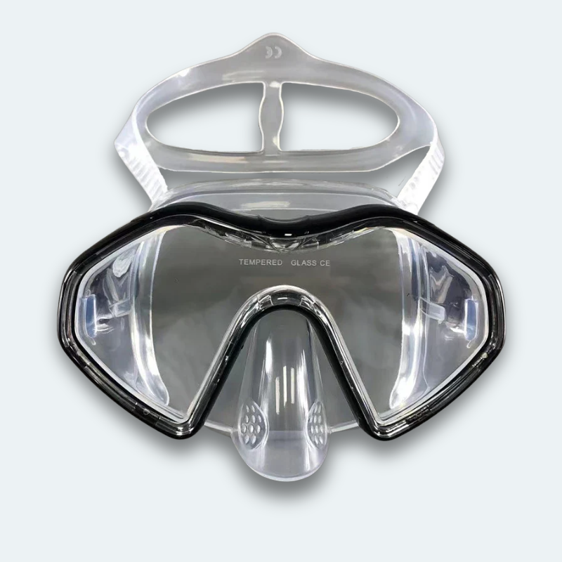 Masque de plongée professionnel Adulte anti buée, verre trempé et haute résistance aux chocs