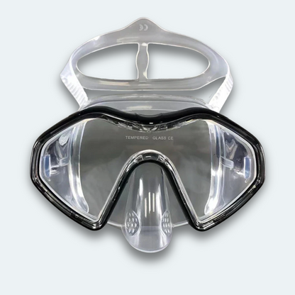 Masque de plongée professionnel Adulte anti buée, verre trempé et haute résistance aux chocs