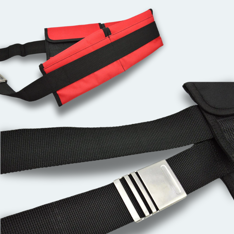 Ceinture poids plongée 4 compartiments