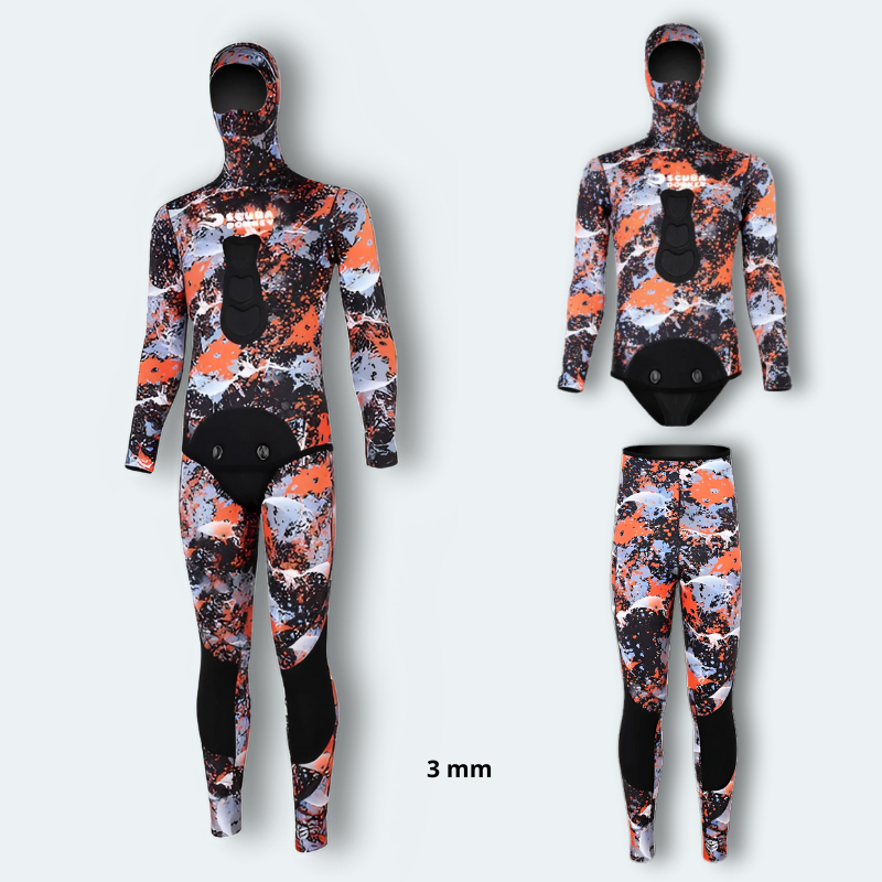 Combinaison chasse sous marine Homme en néoprène 3mm