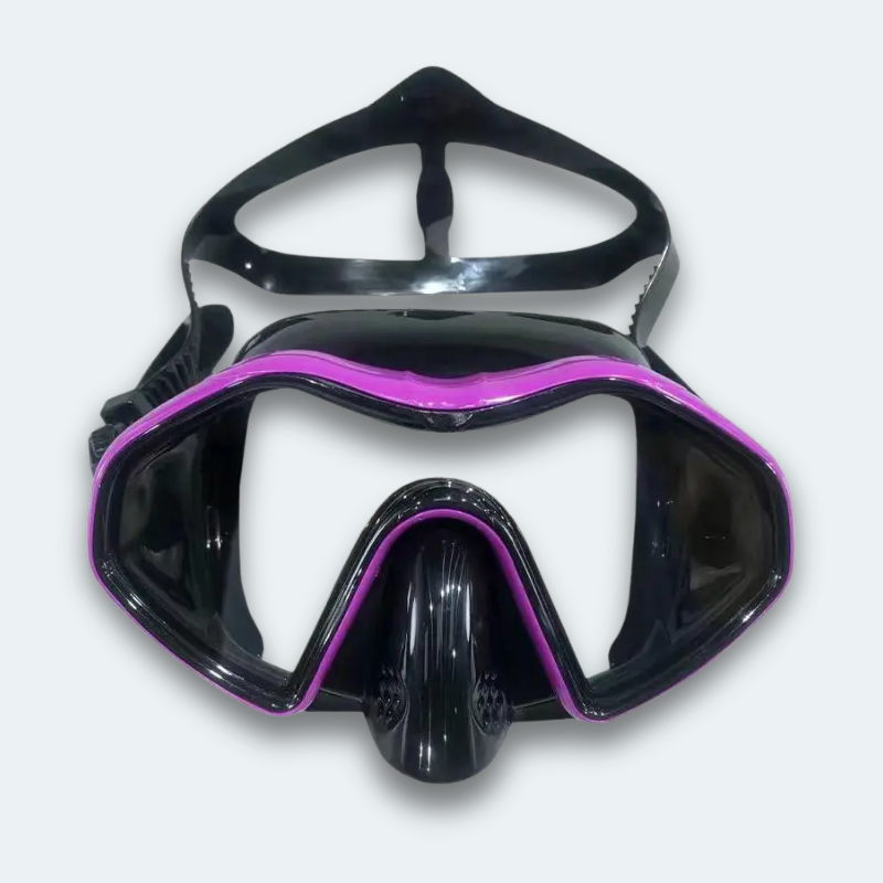 Masque de plongée professionnel adulte anti buée, verre trempé et haute résistance aux chocs