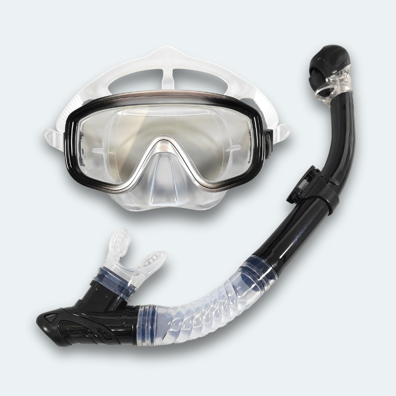 Masque de plongée avec tuba Adulte en verre trempé