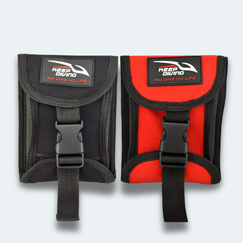 Lot de 2 Pochettes pour ceinture poids plongée