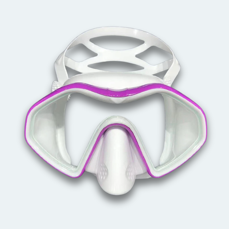 Masque de plongée professionnel adulte anti buée, verre trempé et haute résistance aux chocs