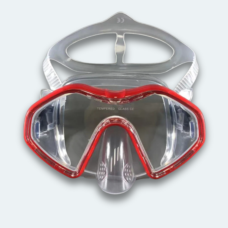 Masque de plongée professionnel Adulte anti buée, verre trempé et haute résistance aux chocs