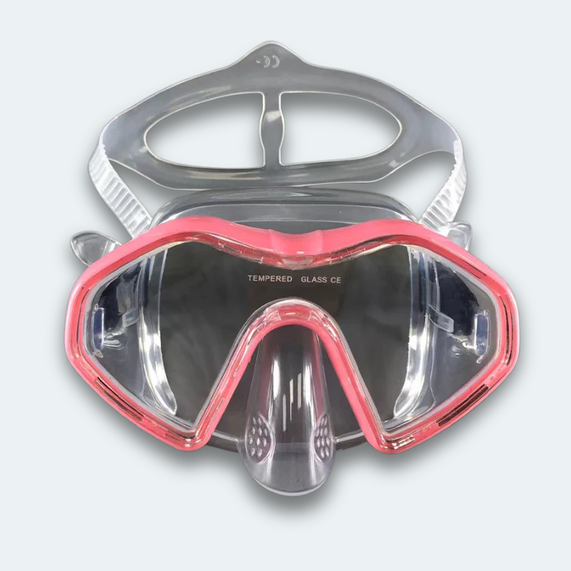 Masque de plongée professionnel Adulte anti buée, verre trempé et haute résistance aux chocs
