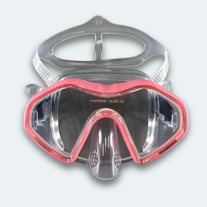 Masque de plongée professionnel Adulte anti buée, verre trempé et haute résistance aux chocs