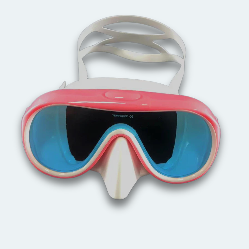 Masque de plongée professionnel Adulte Anti buée, verre trempé, teinté et haute résistance aux chocs
