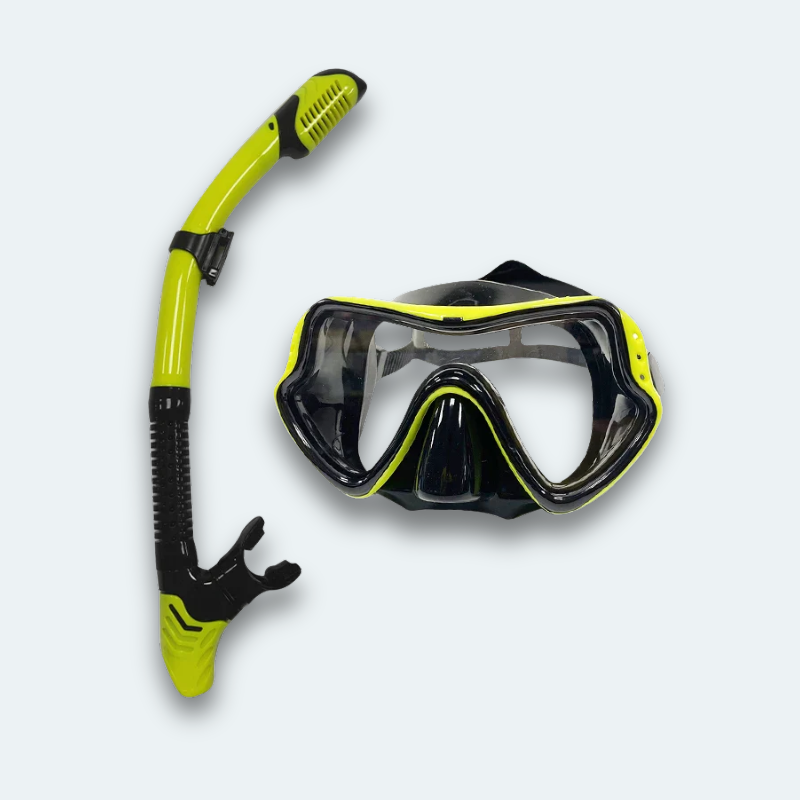 Masque de plongée avec tuba Adulte en verre trempé