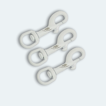 Lot de 3 Mousquetons rotatif 360° - 75mm