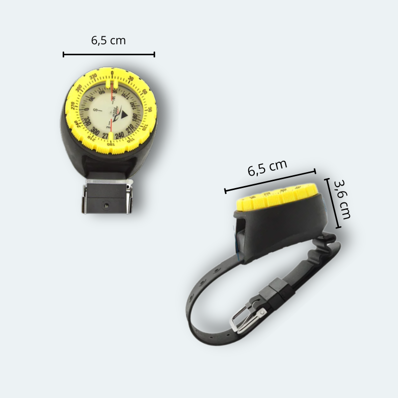 Boussole de plongée<br>phosphorescente 50M