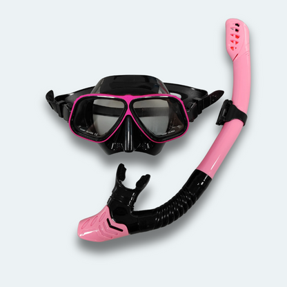 Masque de plongée avec tuba Adulte anti buée et verre trempé
