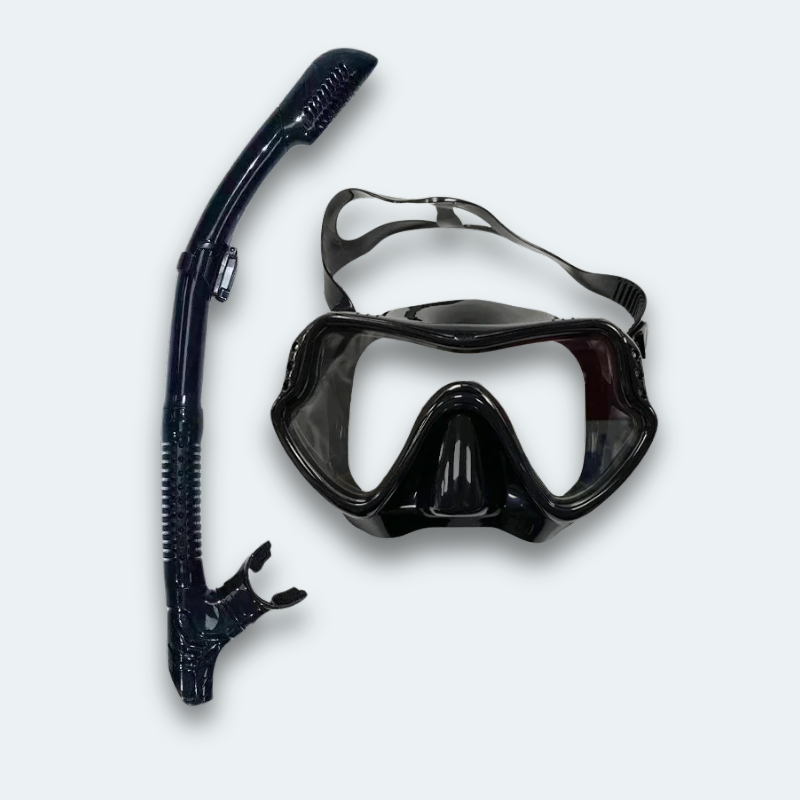 Masque de plongée avec tuba Adulte en verre trempé