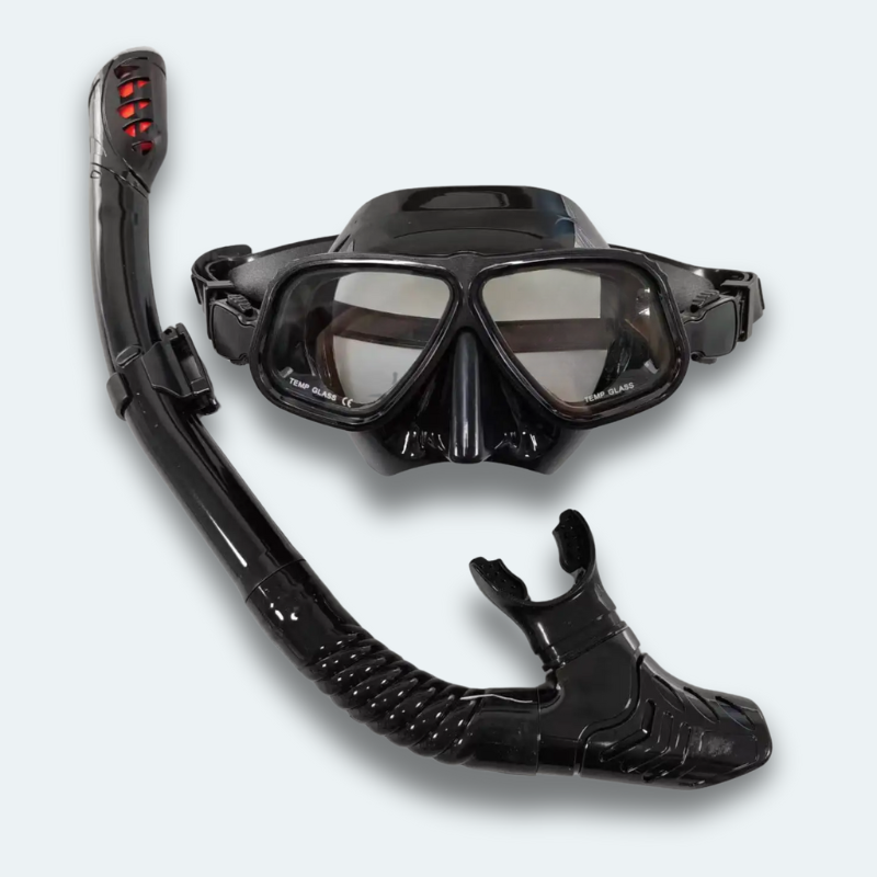 Masque de plongée avec tuba Adulte anti buée et verre trempé