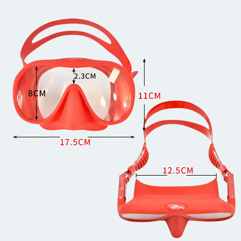 Masque de plongée Adulte en verre trempé