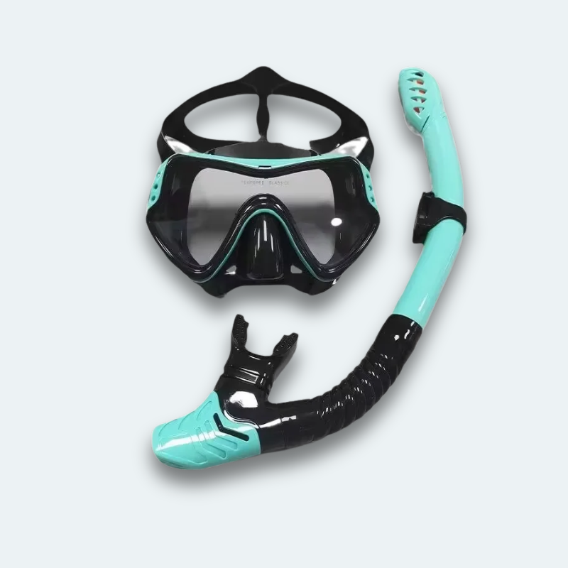 Masque de plongée avec tuba Adulte en verre trempé