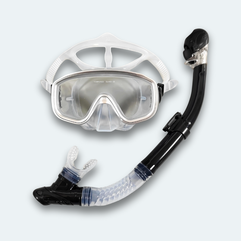 Masque de plongée avec tuba Adulte en verre trempé