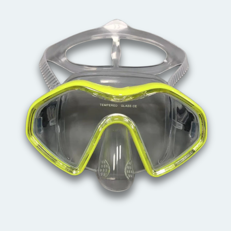 Masque de plongée professionnel Adulte anti buée, verre trempé et haute résistance aux chocs