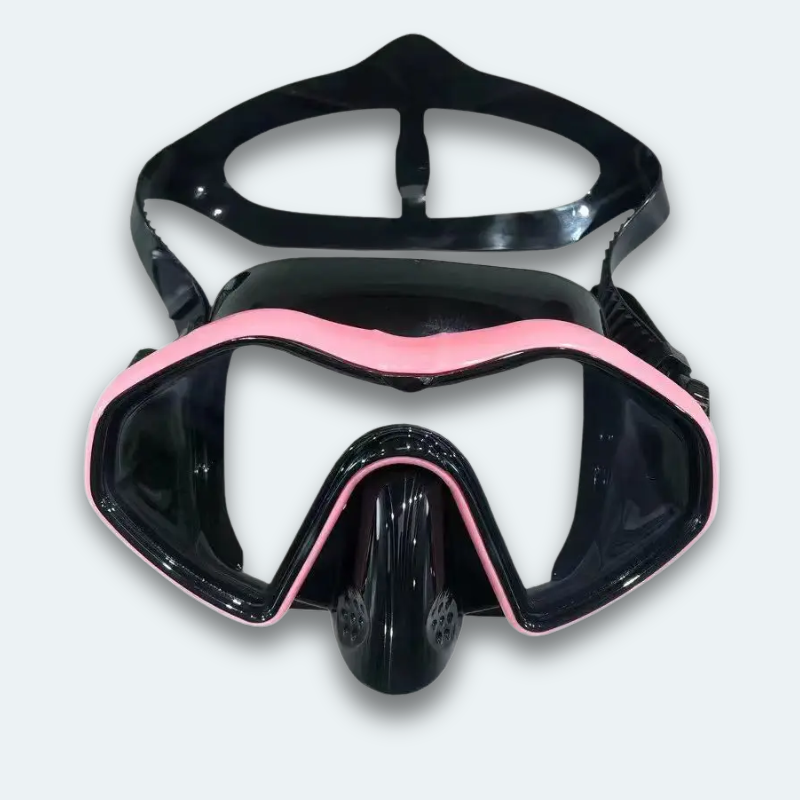 Masque de plongée professionnel adulte anti buée, verre trempé et haute résistance aux chocs