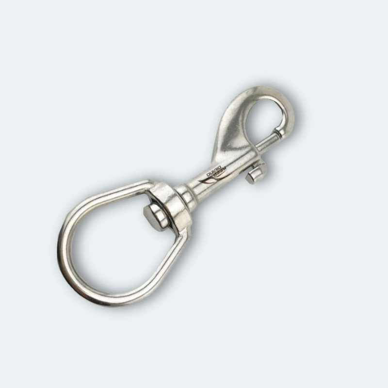 Mousqueton boulon de plongée rotatif 360° 100mm