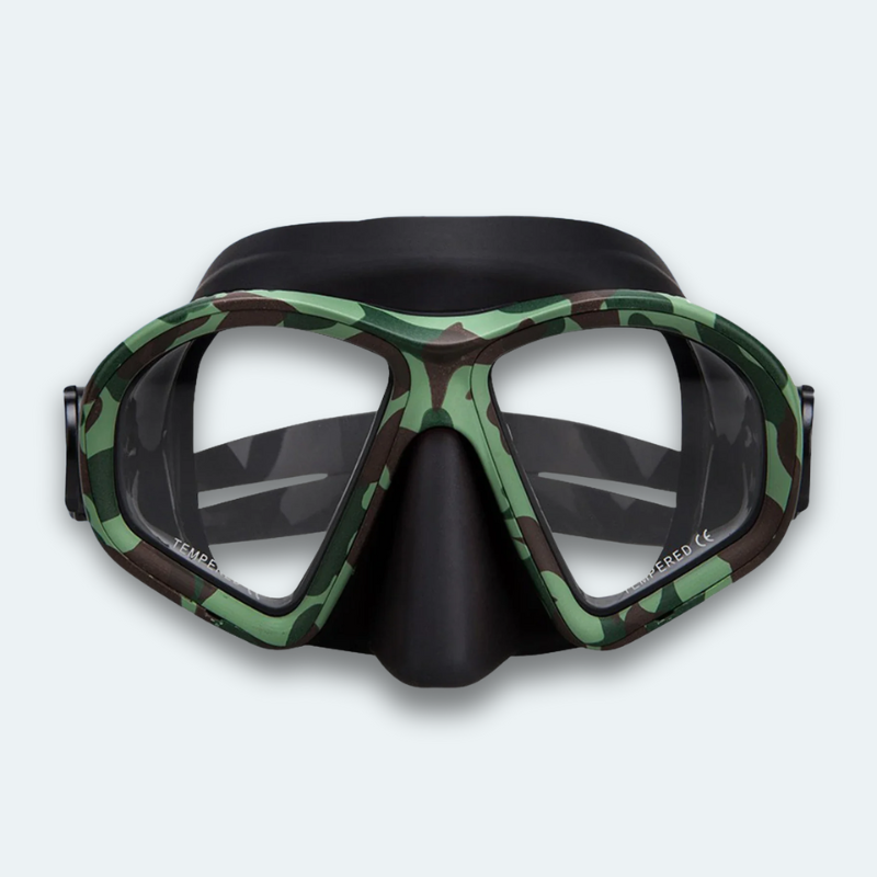 Masque de plongée professionnel anti buée et verre trempé