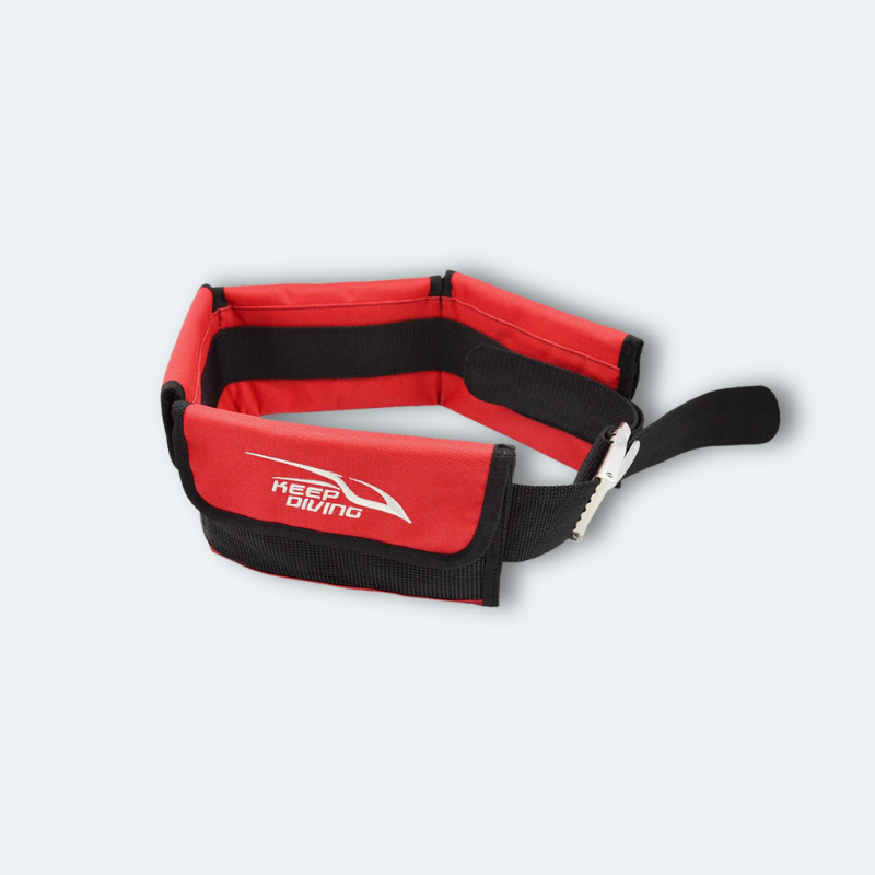 Ceinture poids plongée 4 compartiments