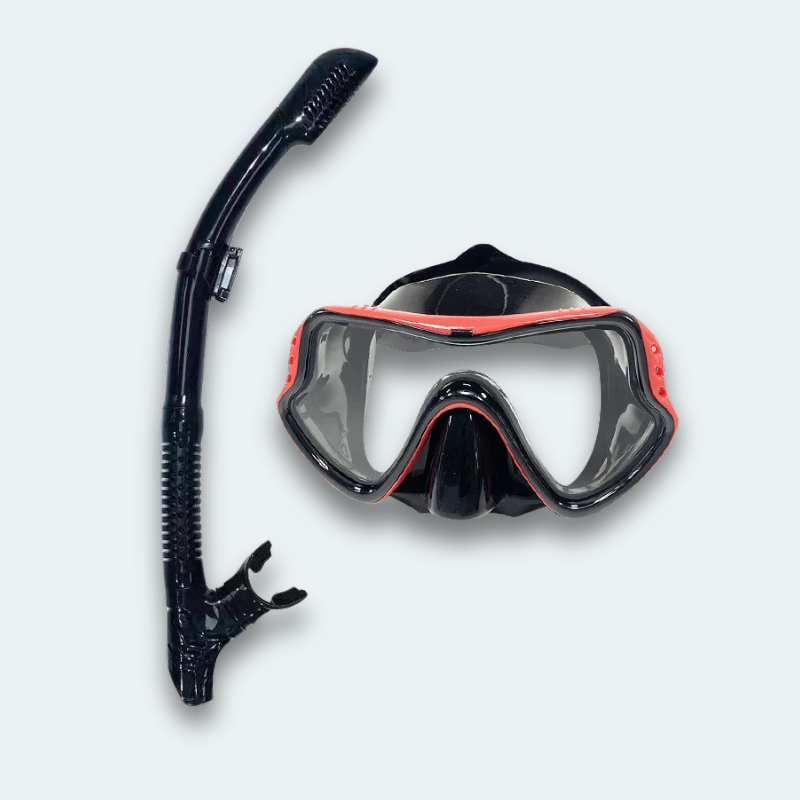 Masque de plongée avec tuba Adulte en verre trempé