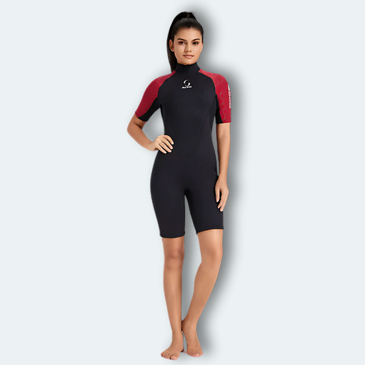 Combinaison plongée shorty Femme en néoprène 3mm