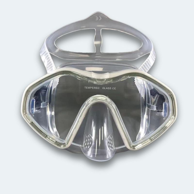 Masque de plongée professionnel Adulte anti buée, verre trempé et haute résistance aux chocs