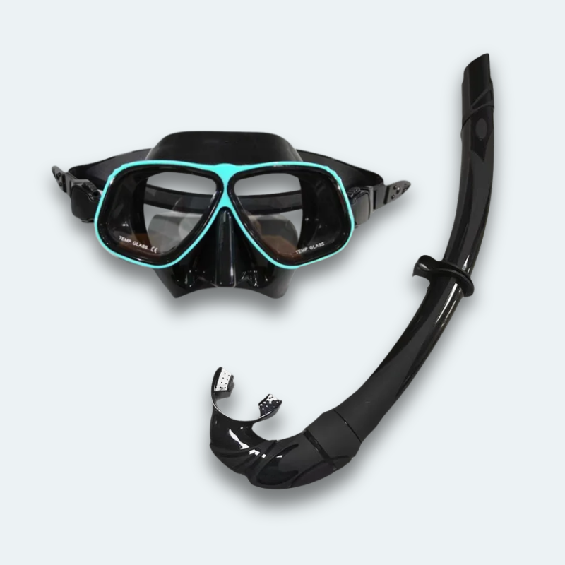 Masque de plongée avec tuba Adulte anti buée et verre trempé